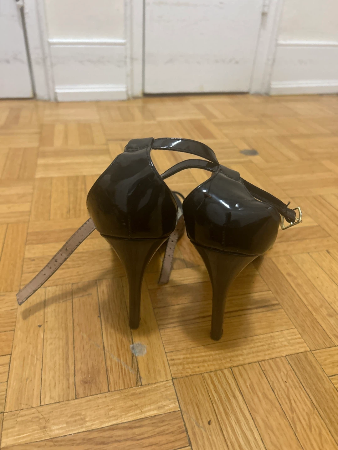 Late 2000s/ early 2010s Black Patent Heels - "BRASH" - photo 3