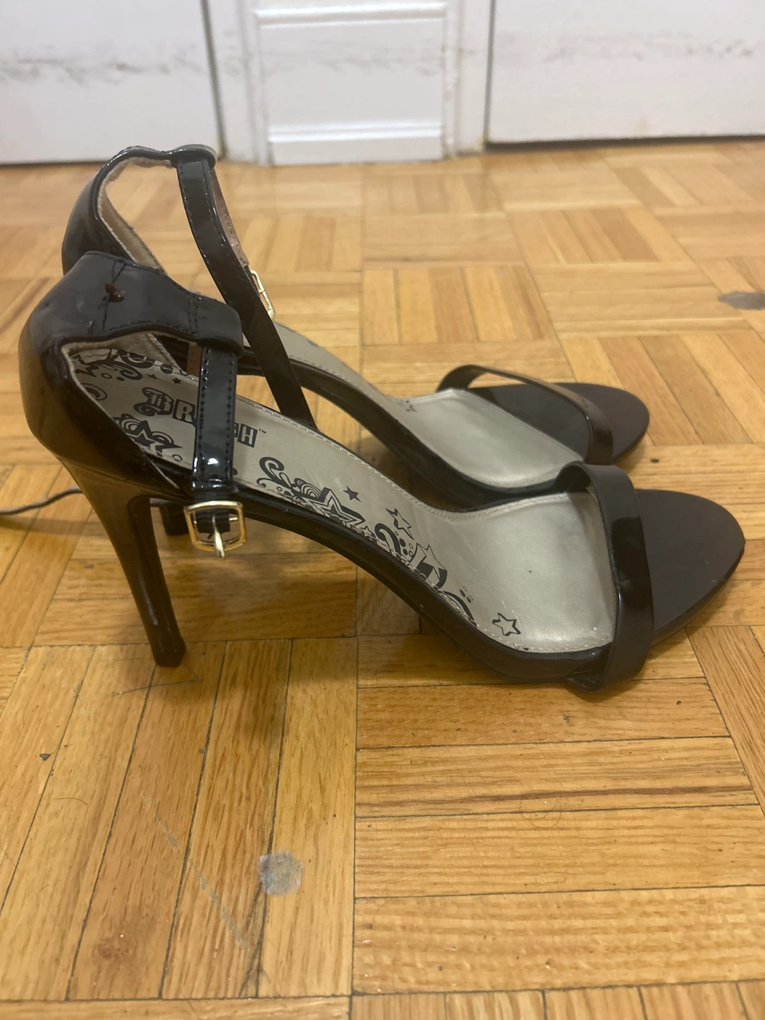Late 2000s/ early 2010s Black Patent Heels - "BRASH" - photo 2