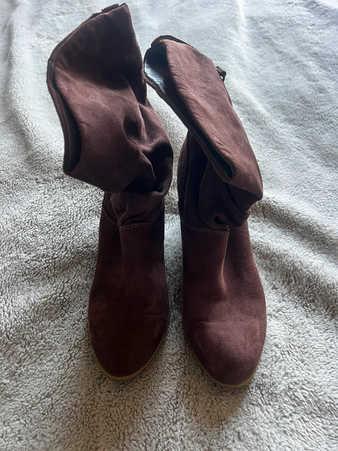 Brown Suede Ankle Boots - Size 8M - photo 3