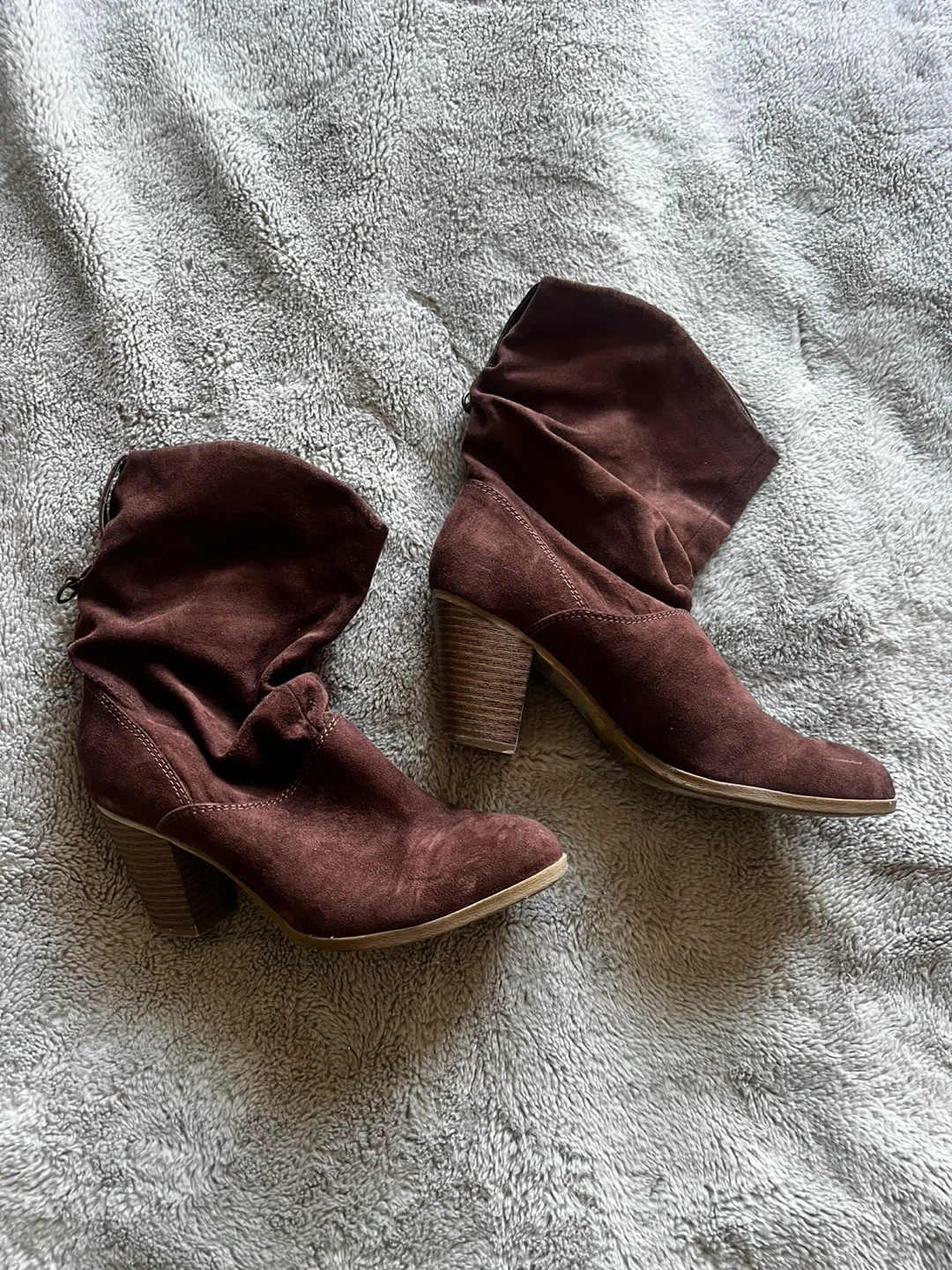 Brown Suede Ankle Boots - Size 8M - photo 2