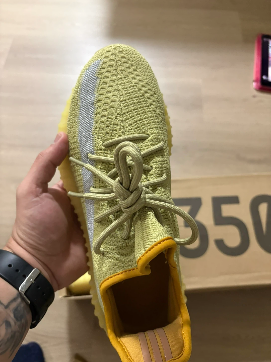 Adidas Yeezy Boost 350 V2 "Semi Frozen Yellow" Sneakers - photo 4
