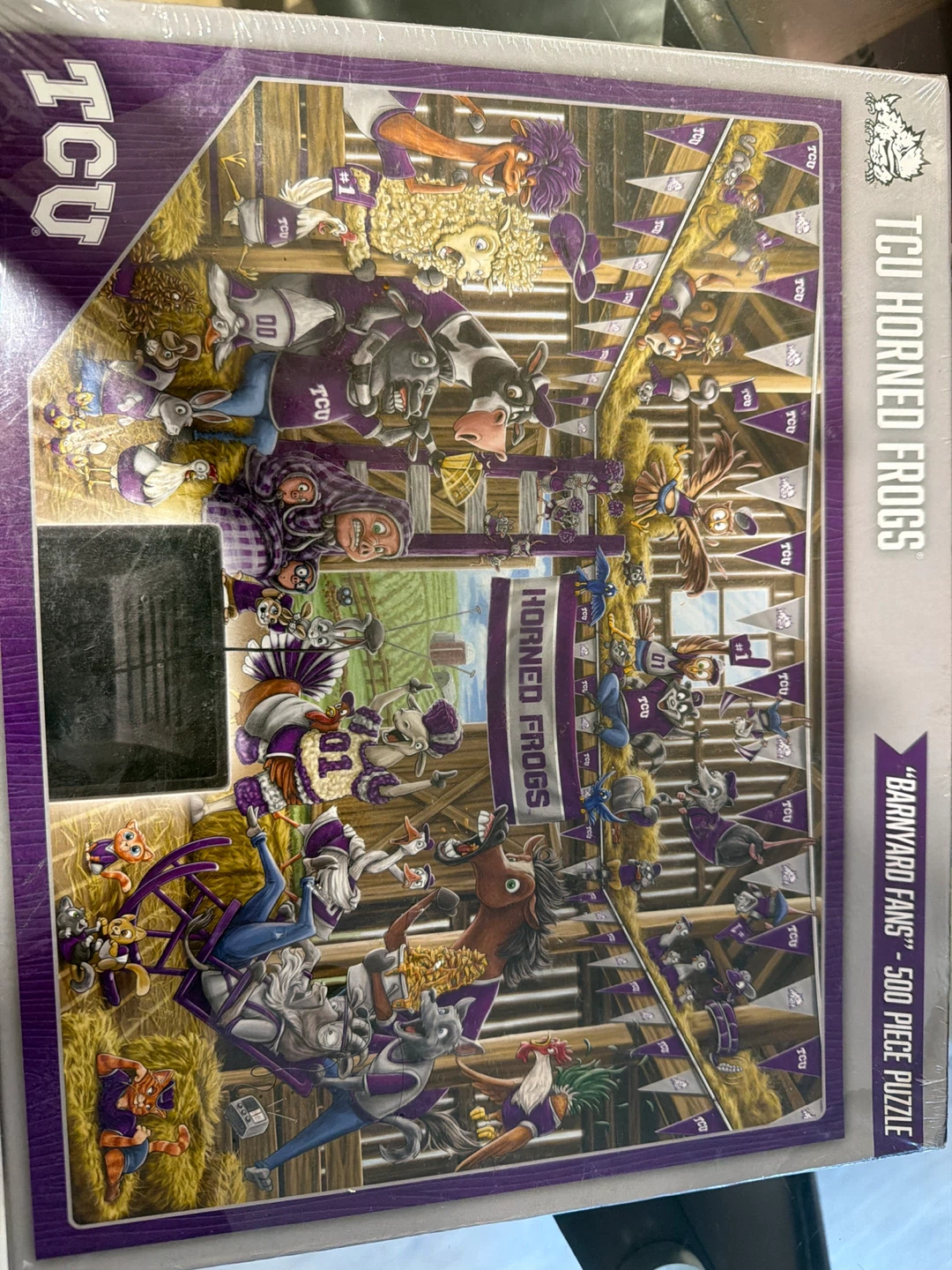 TCU Horned Frogs "Barnyard Fans" 500 Piece Puzzle - photo 2