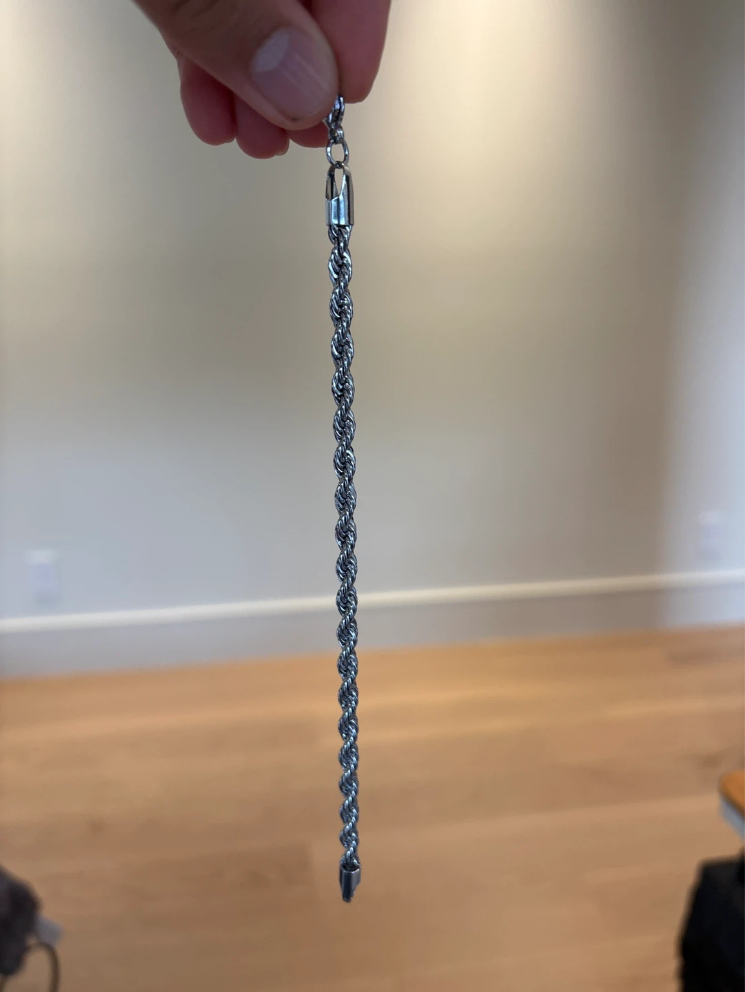 Rope Chain Bracelet - Silver Tone - photo 3