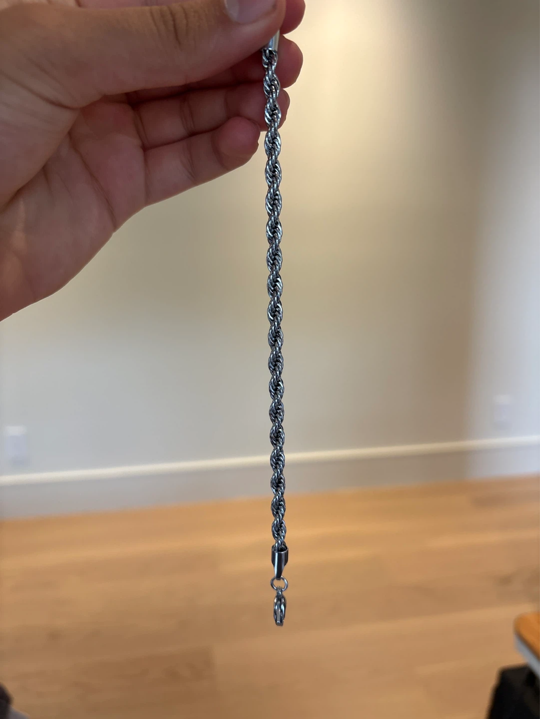 Rope Chain Bracelet - Silver Tone - photo 2