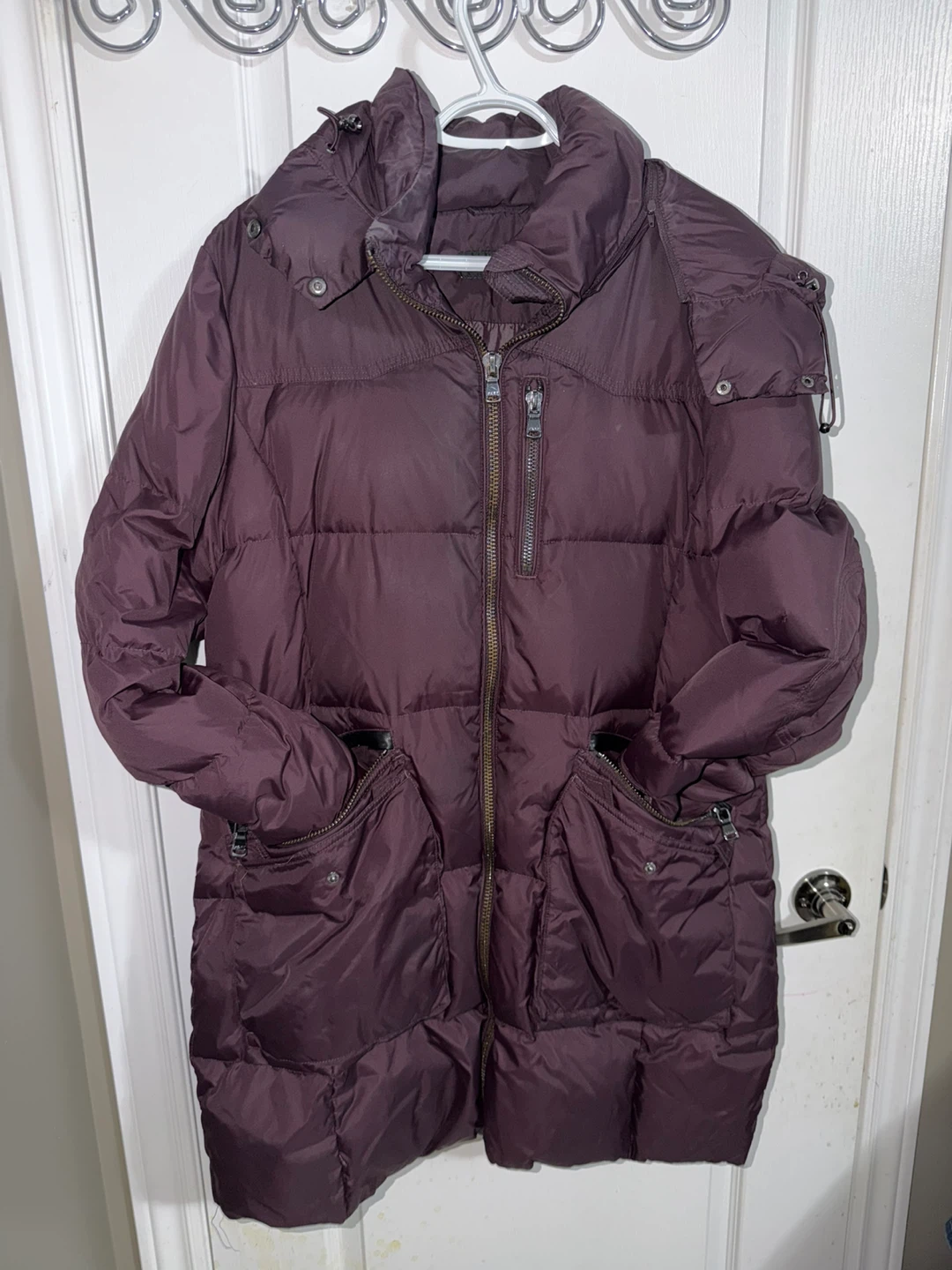 DKNY Puffer Coat - Plum
