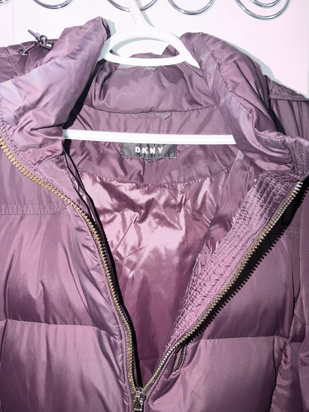DKNY Puffer Coat - Plum - photo 3