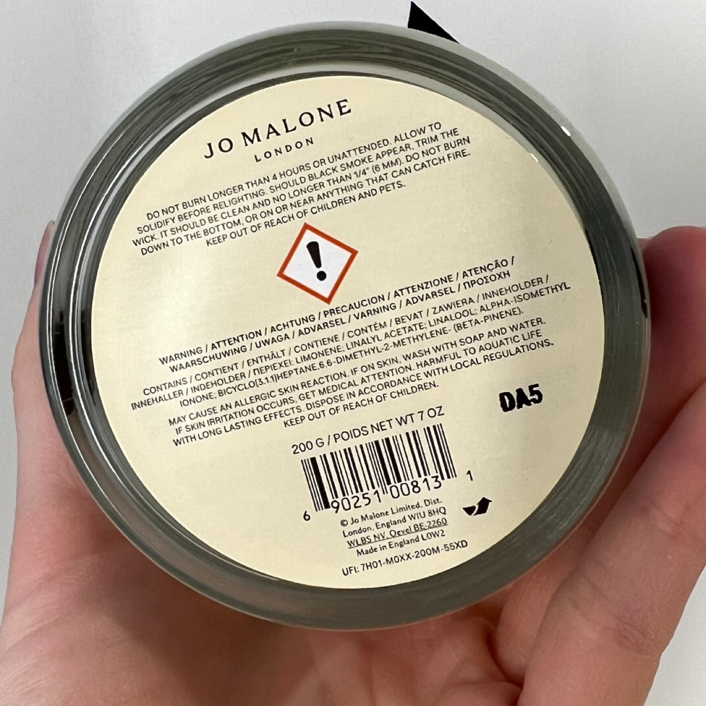 (Retail $120)New Jo Malone Lime Basil & Mandarin Scented Candle - photo 5