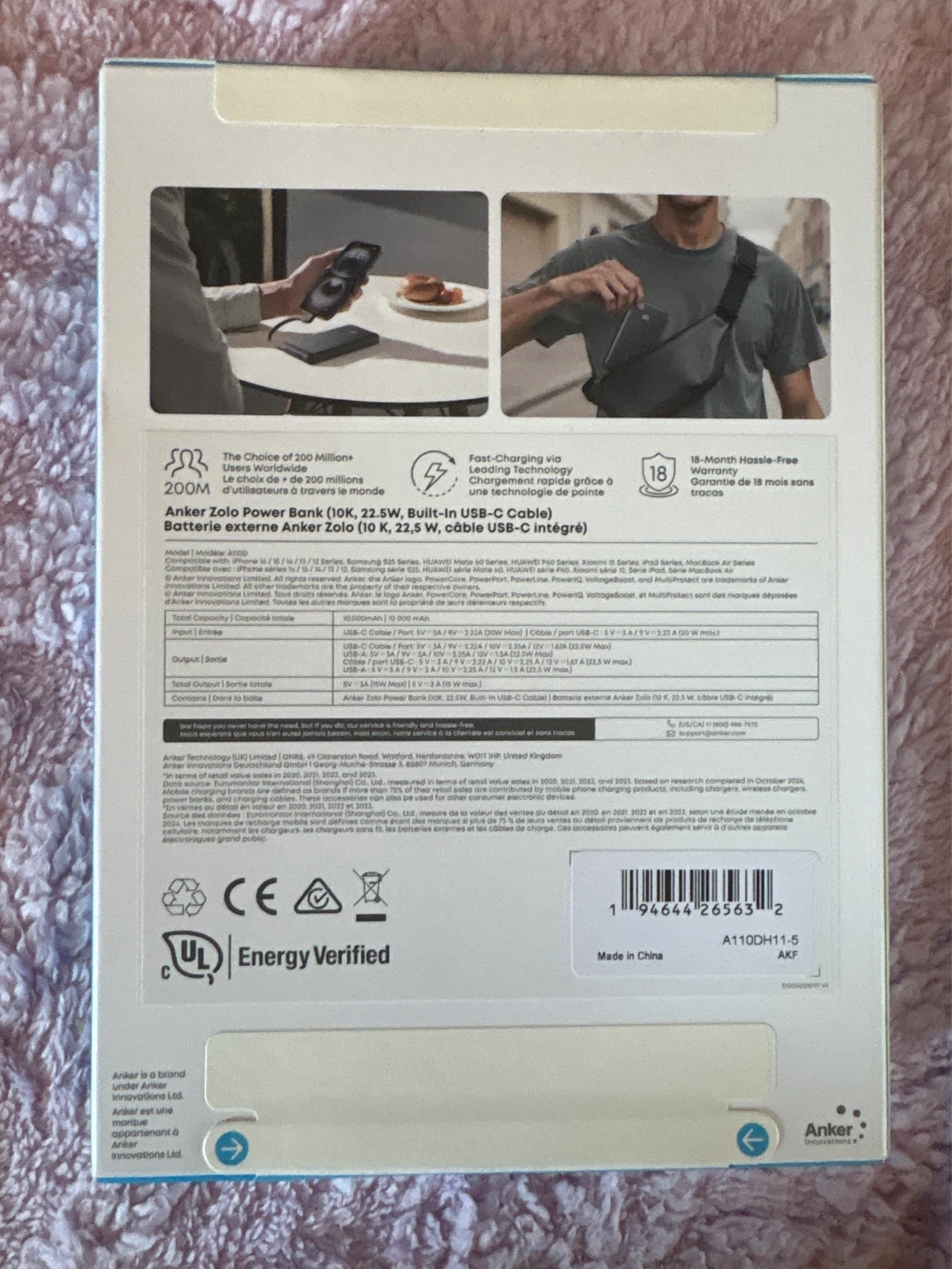 Anker Zolo 10000mAh Power Bank with Built-In USB-C Cable - photo 2
