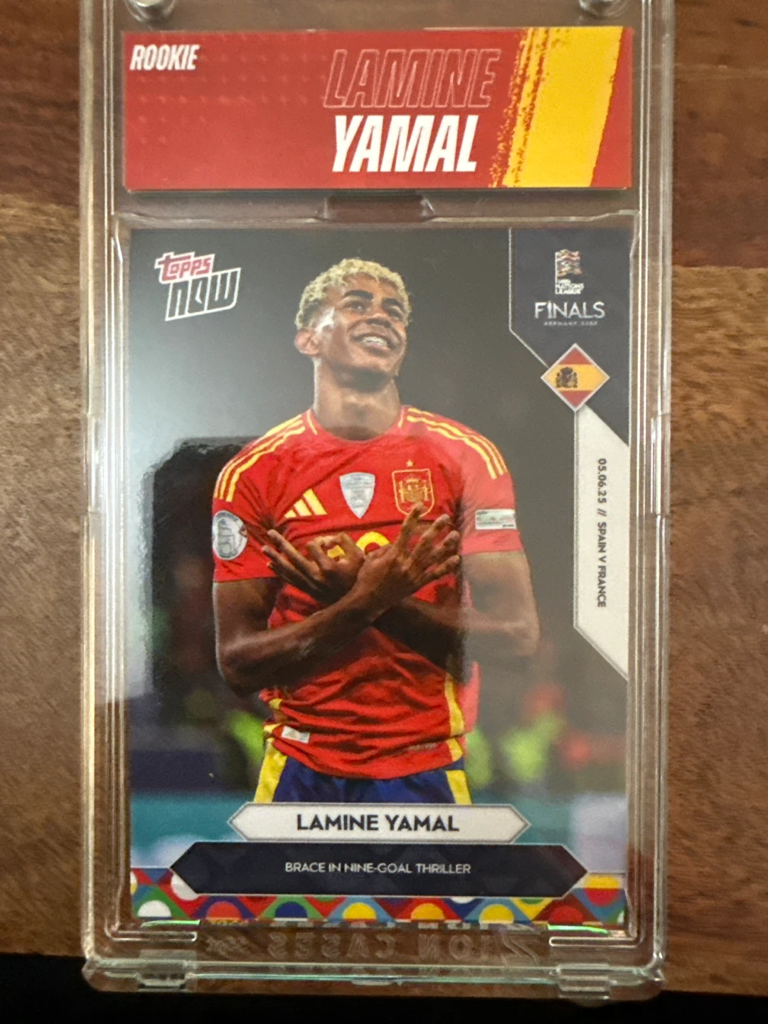 Topps Lamine Yamal 2025 UEFA Nations League Rookie Soccer Card