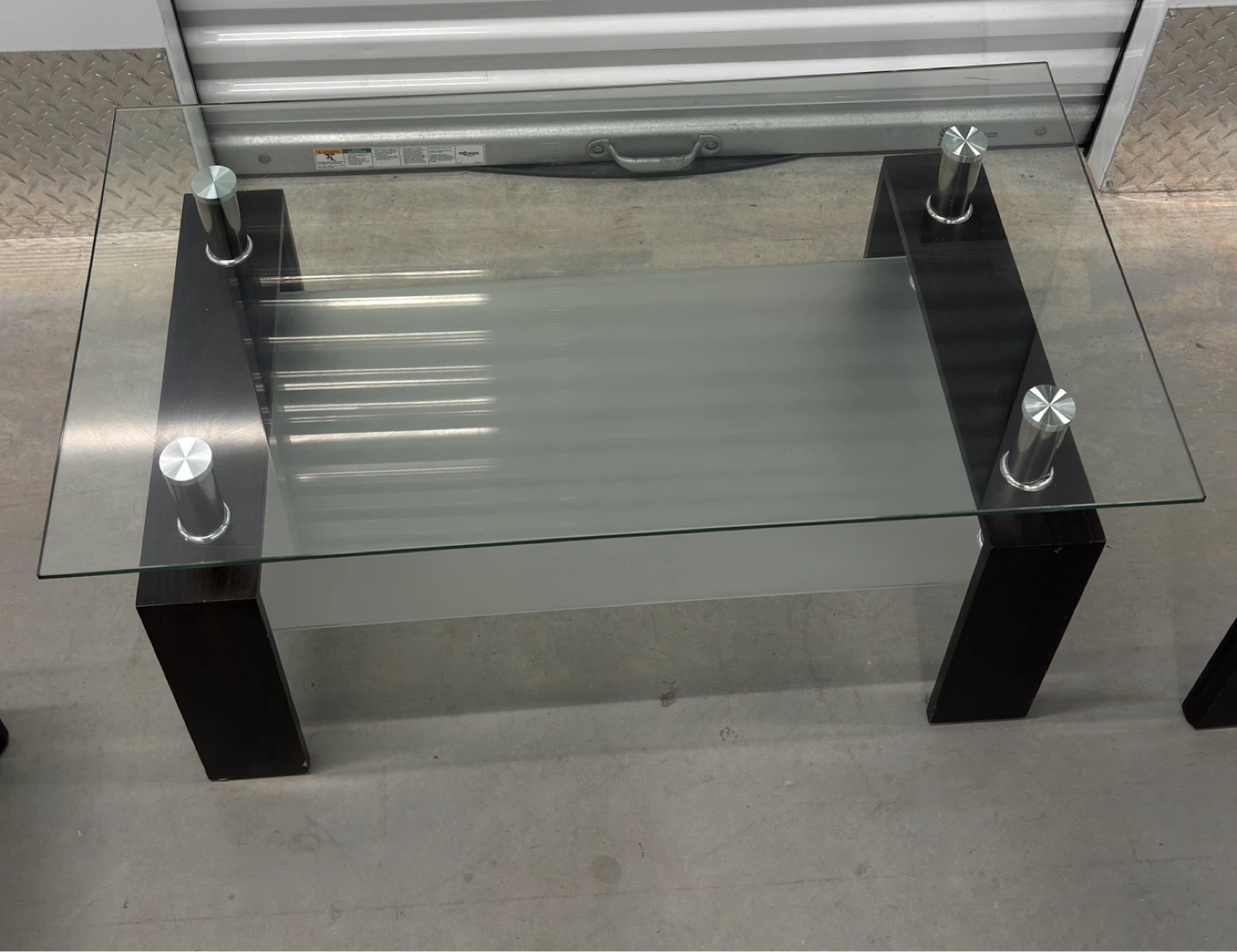 Modern Glass Coffee Table Set (3pcs) - photo 5