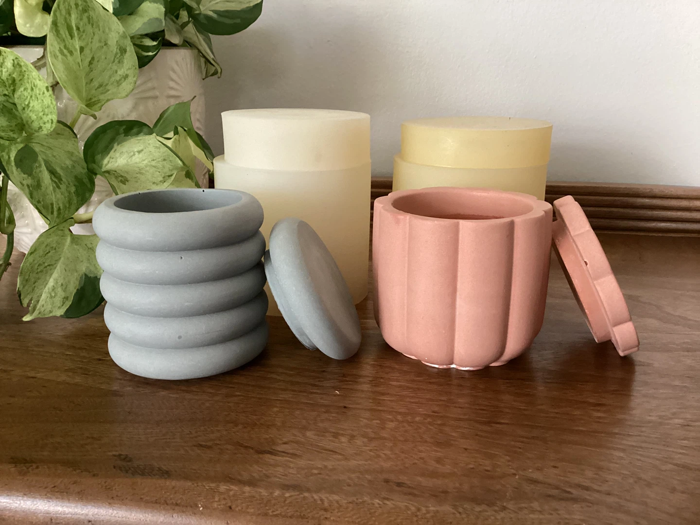 Silicone Molds for Candle Jars with Lids