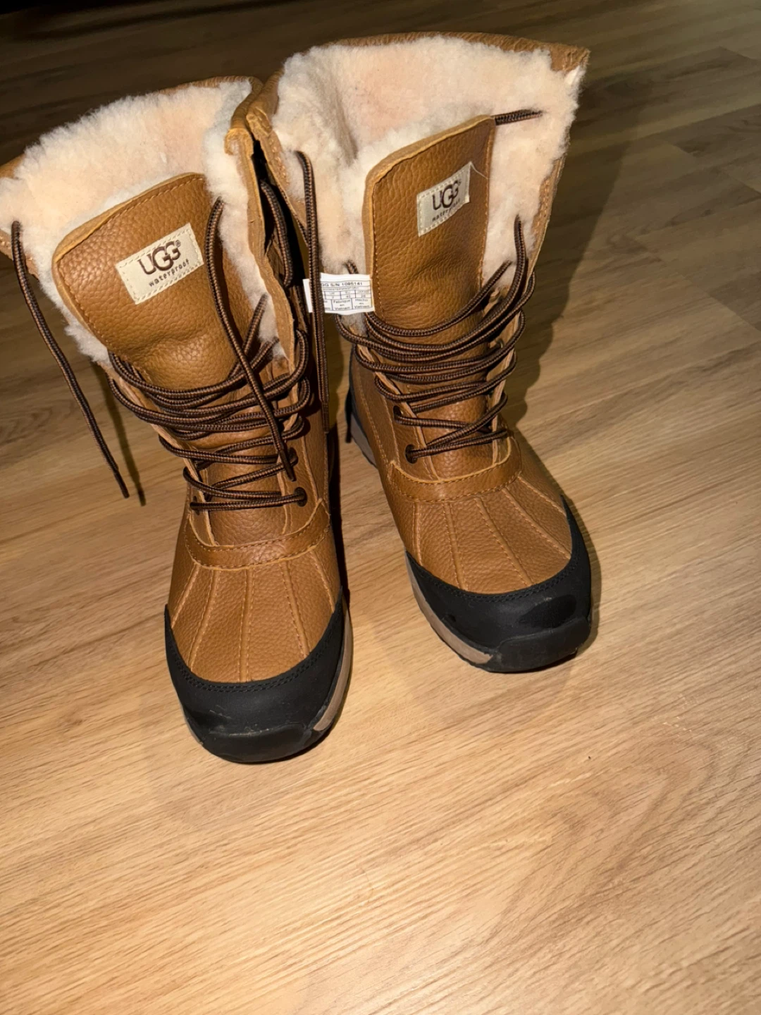 UGG Waterproof Leather Boots - Brown