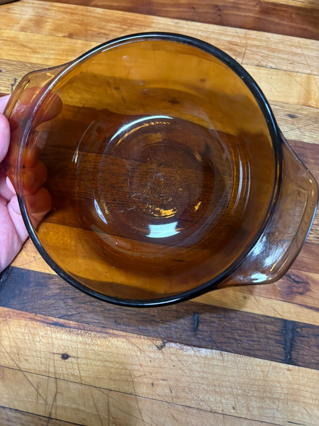 12oz Anchor Hocking Fire King Amber Glass Casserole Dishes - photo 2