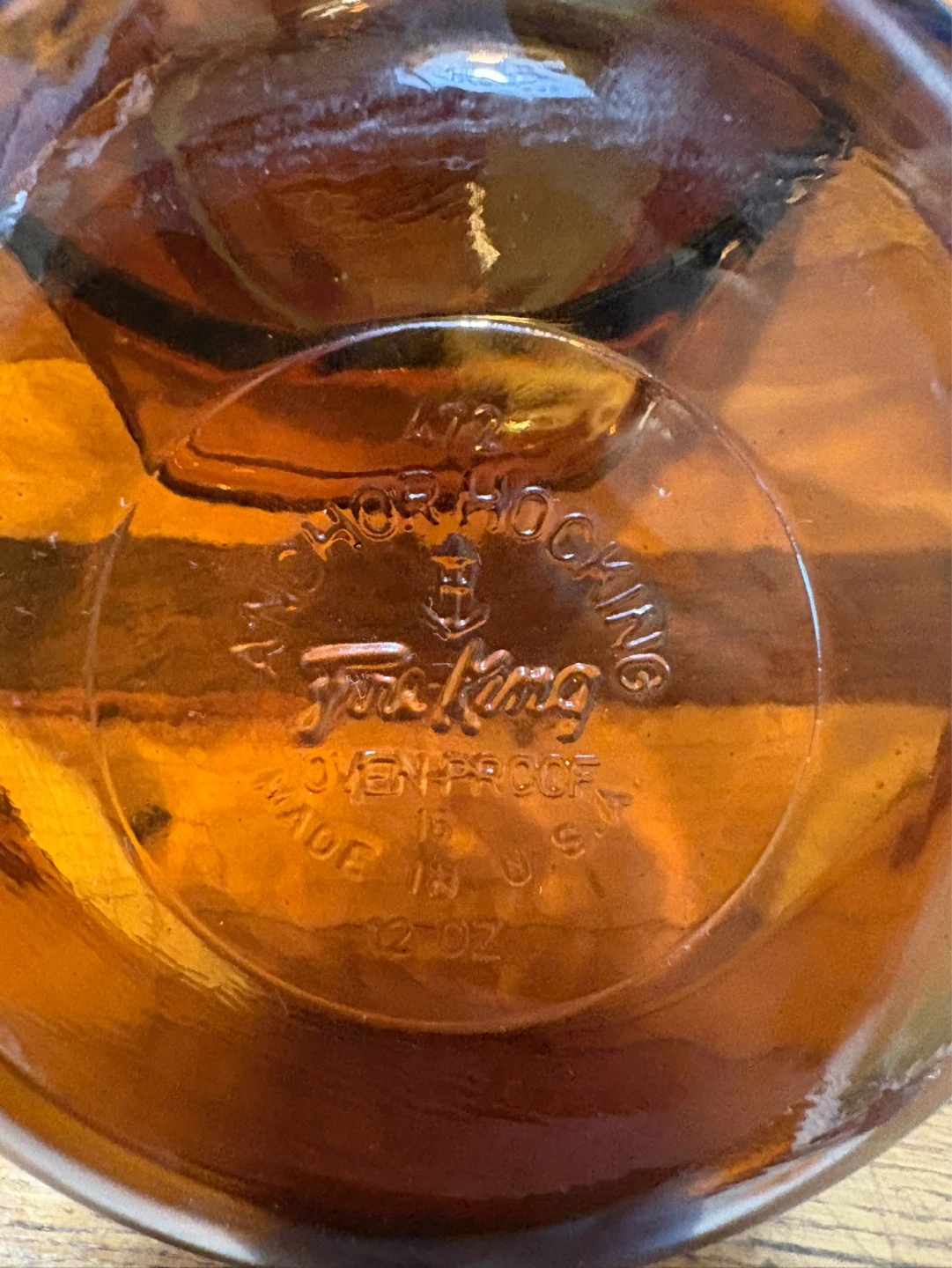 12oz Anchor Hocking Fire King Amber Glass Casserole Dishes - photo 3