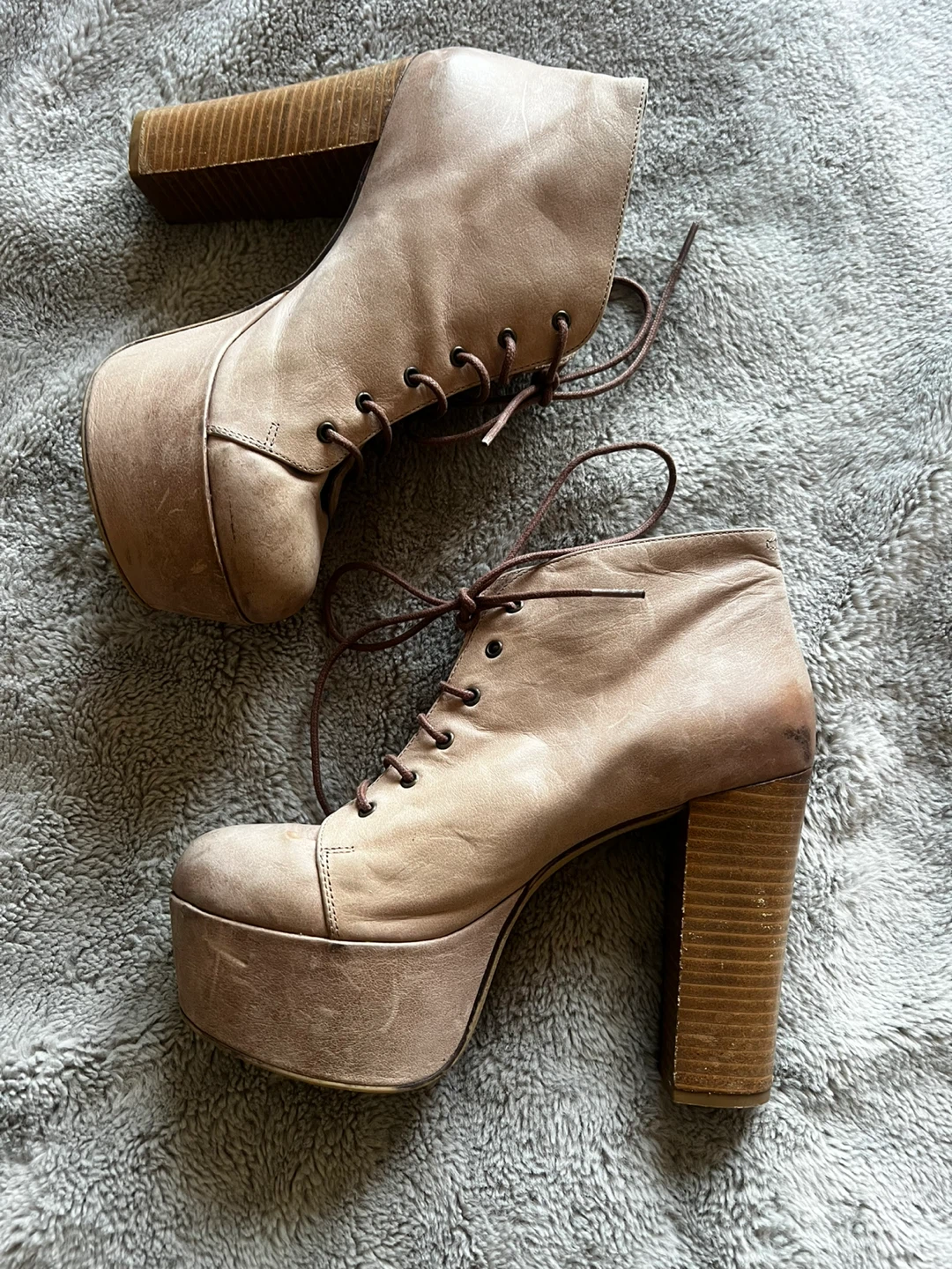 ALDO Women's Lace-Up Platform Heeled Booties - photo 2