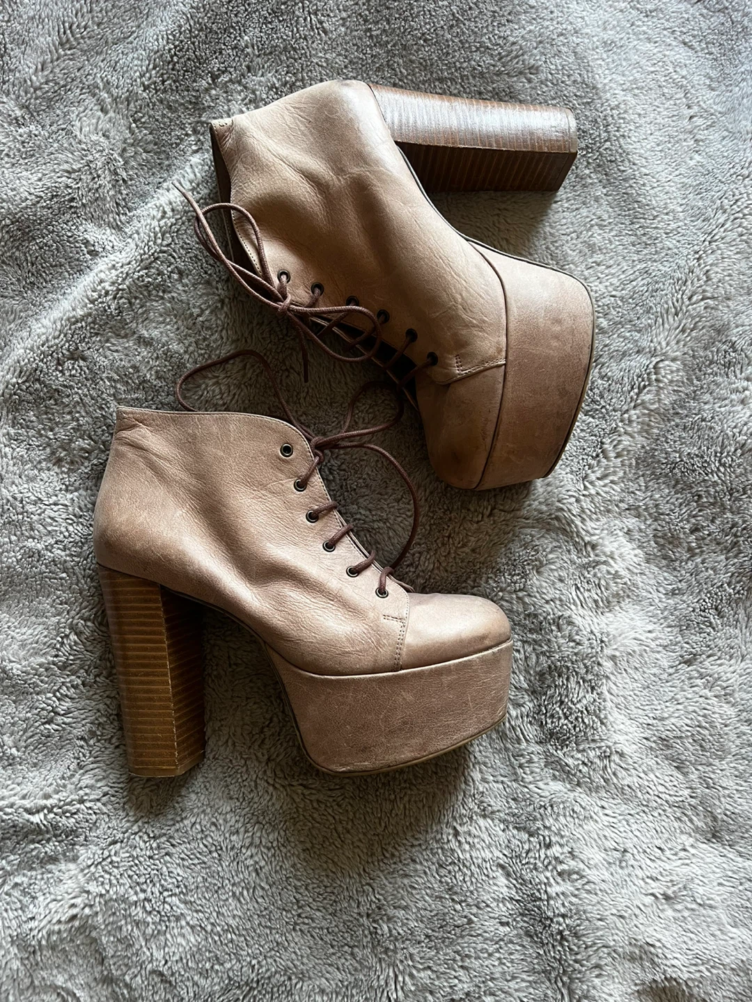 ALDO Women's Lace-Up Platform Heeled Booties - photo 3