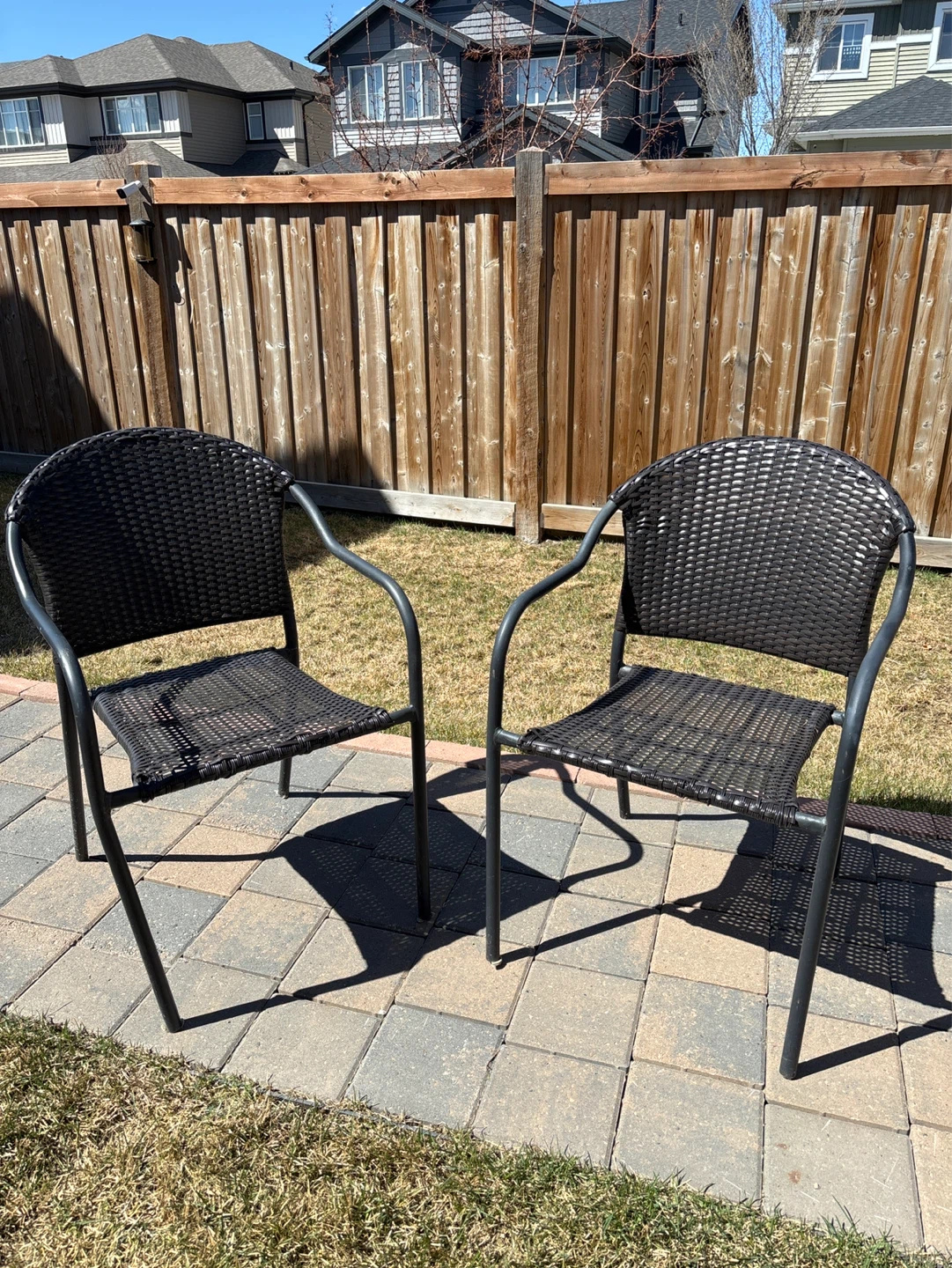 Two patio chairs