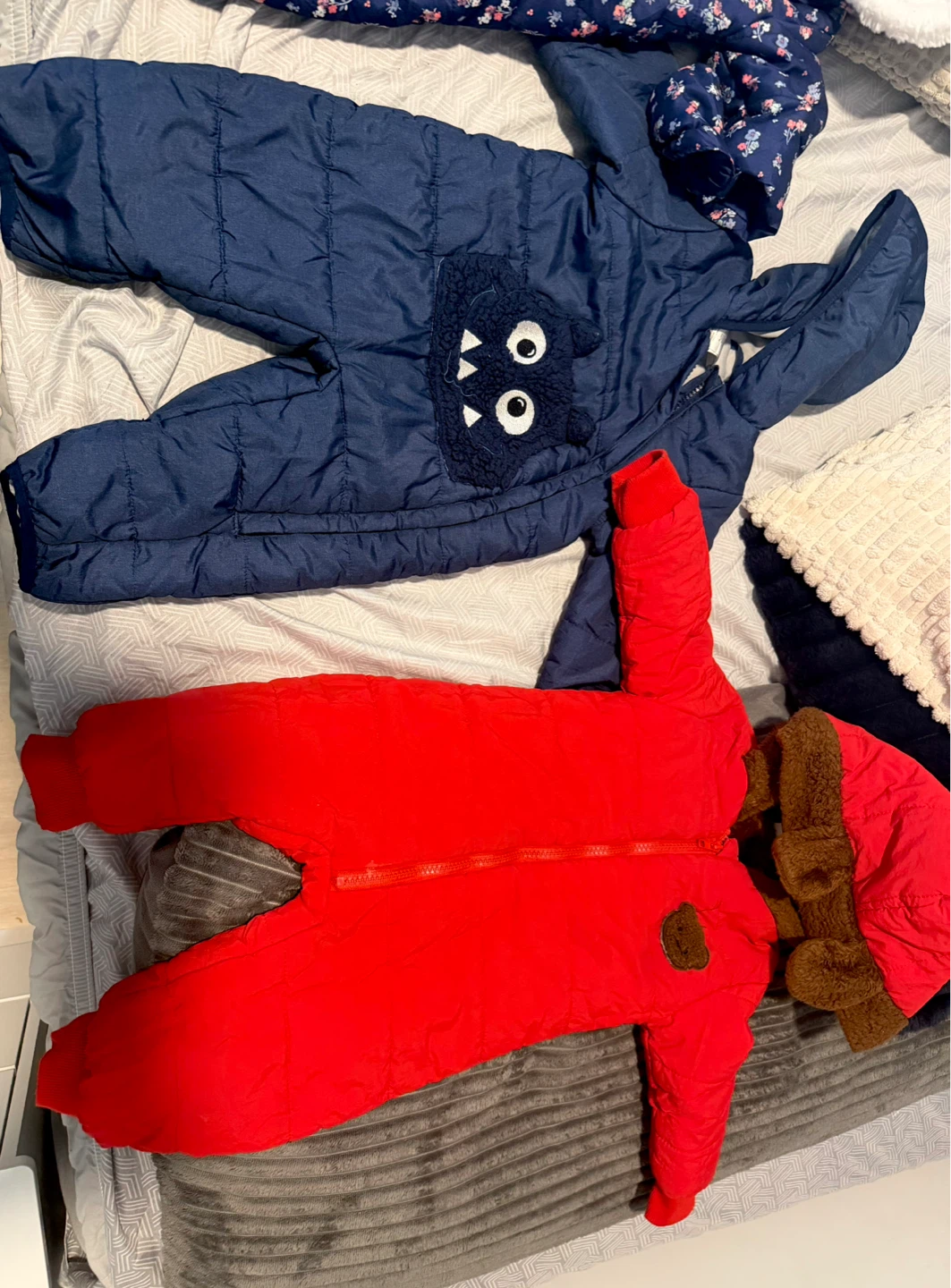 Bundle of 5 Baby Snowsuits - Various Sizes & Colours