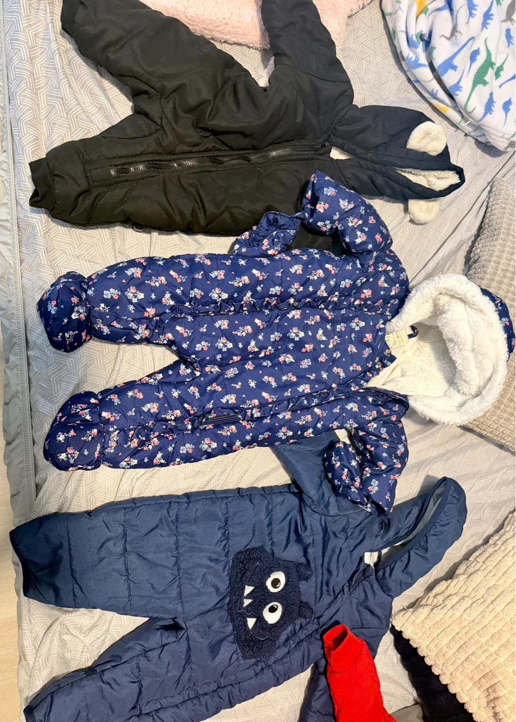 Bundle of 5 Baby Snowsuits - Various Sizes & Colours - photo 2