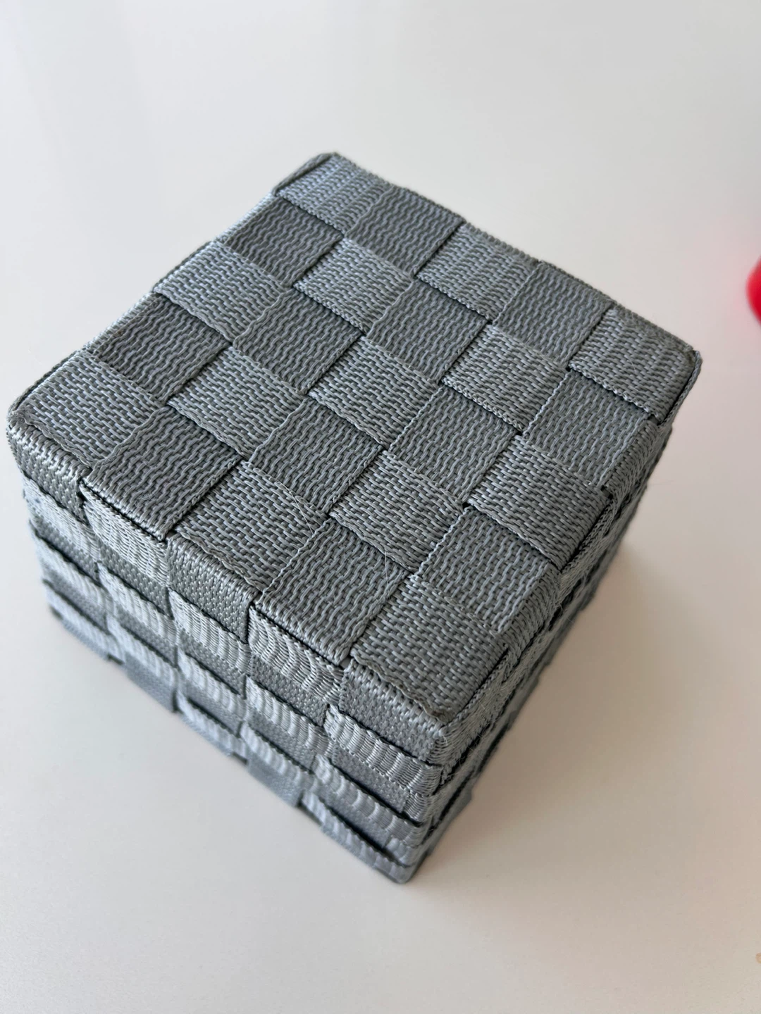 Small Grey Woven Storage Basket - photo 3