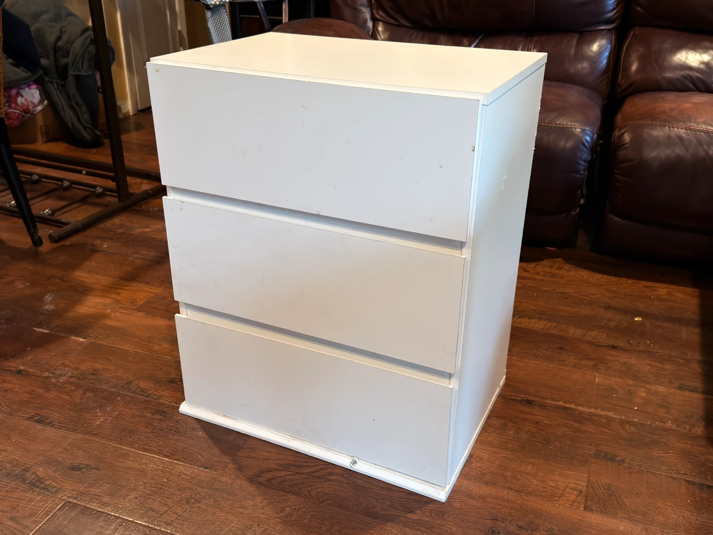 White 3-Drawer Dresser