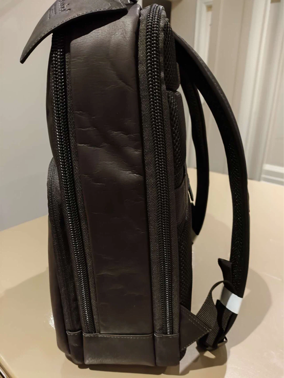 Genuine Leather Backpack - Dark Brown - photo 2