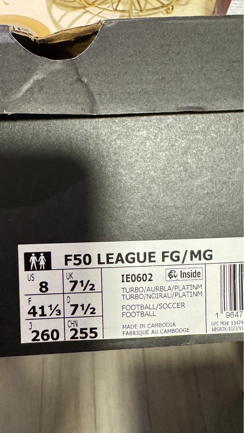 Adidas F50 League FG/MG Soccer Cleats Size 8 US - photo 5
