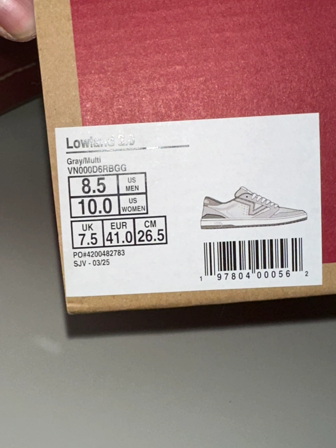 Vans Lowland CC Sneakers - men’s size 8.5 or Women's Size 10 - photo 5