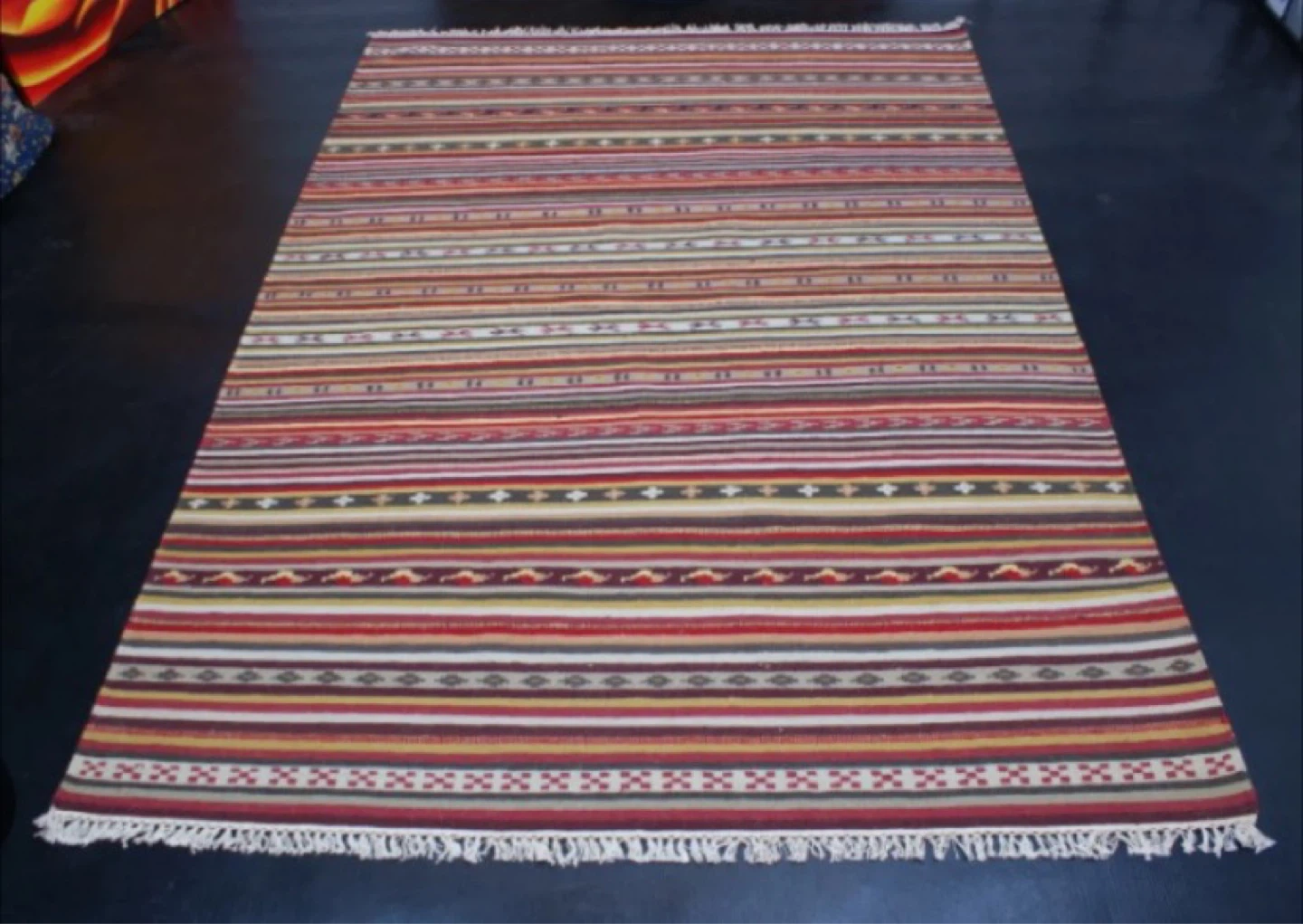 4’ x 6’ wool kilim rug