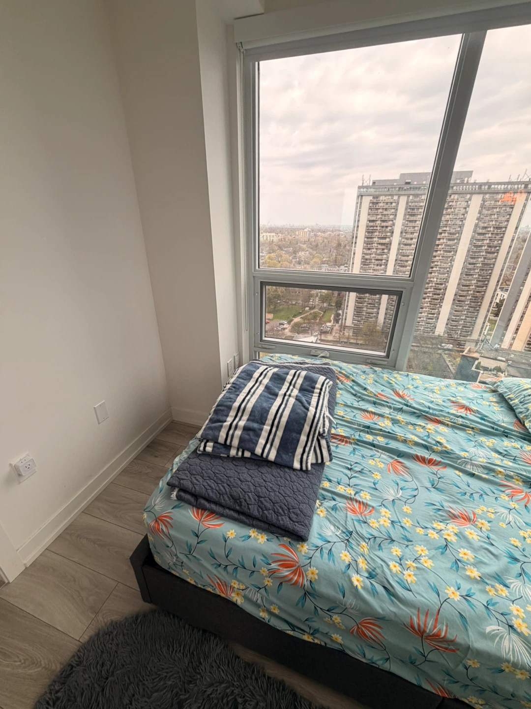 Grey Upholstered Storage Bed Frame + Mattress - photo 4