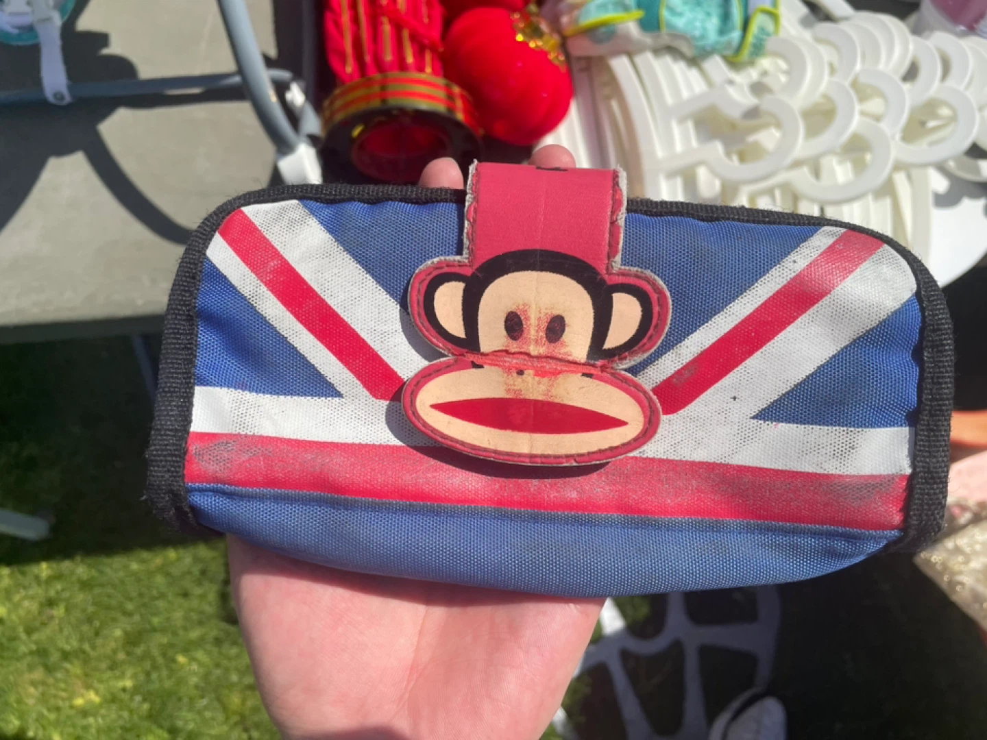Paul Frank Union Jack Monkey Pouch