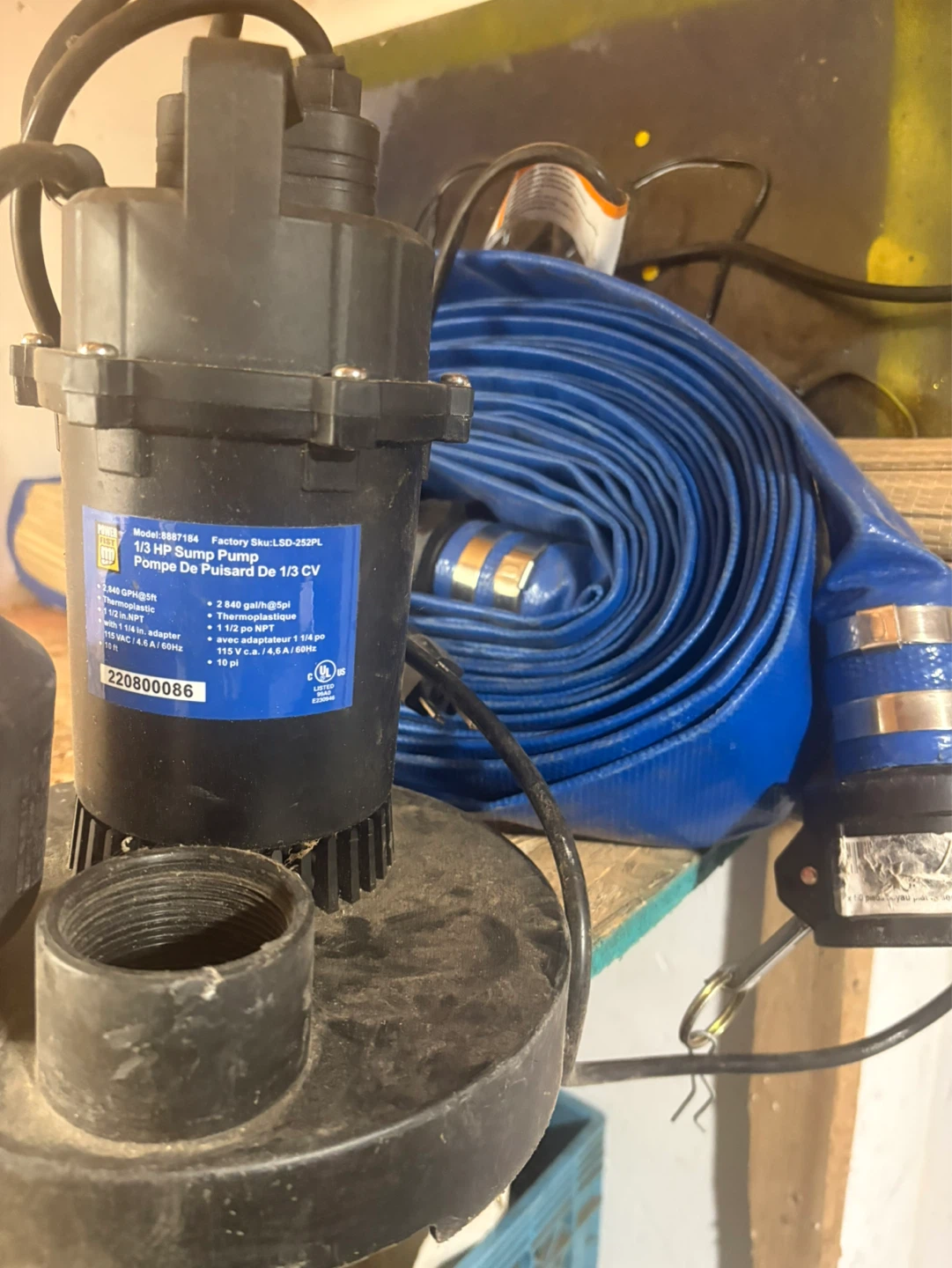 FIST 1/3 HP Sump Pump LSD-252PL