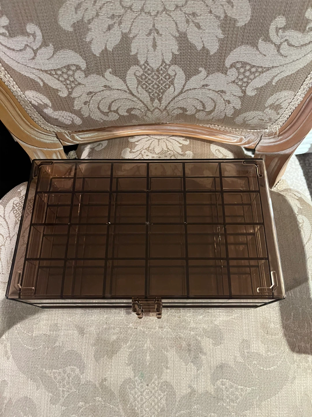 Brown Acrylic Organizer with Drawers - photo 2