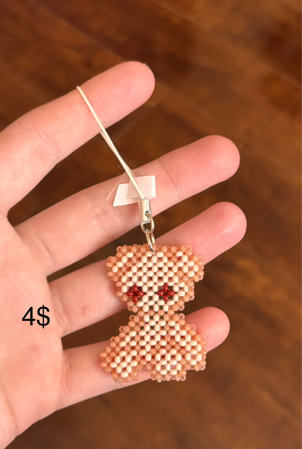 Handmade Beaded Charms (Bumblebees, Teddy Bear, Kitty) - photo 4