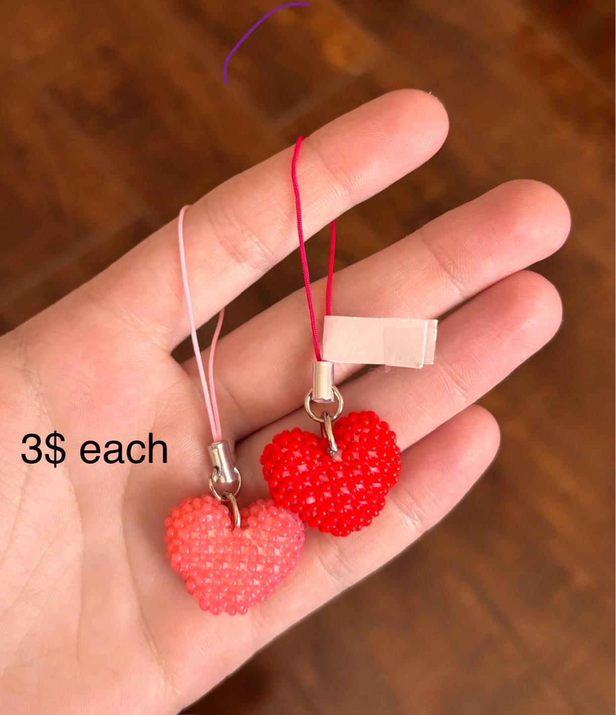 Handmade Beaded Charms (Bumblebees, Teddy Bear, Kitty) - photo 2