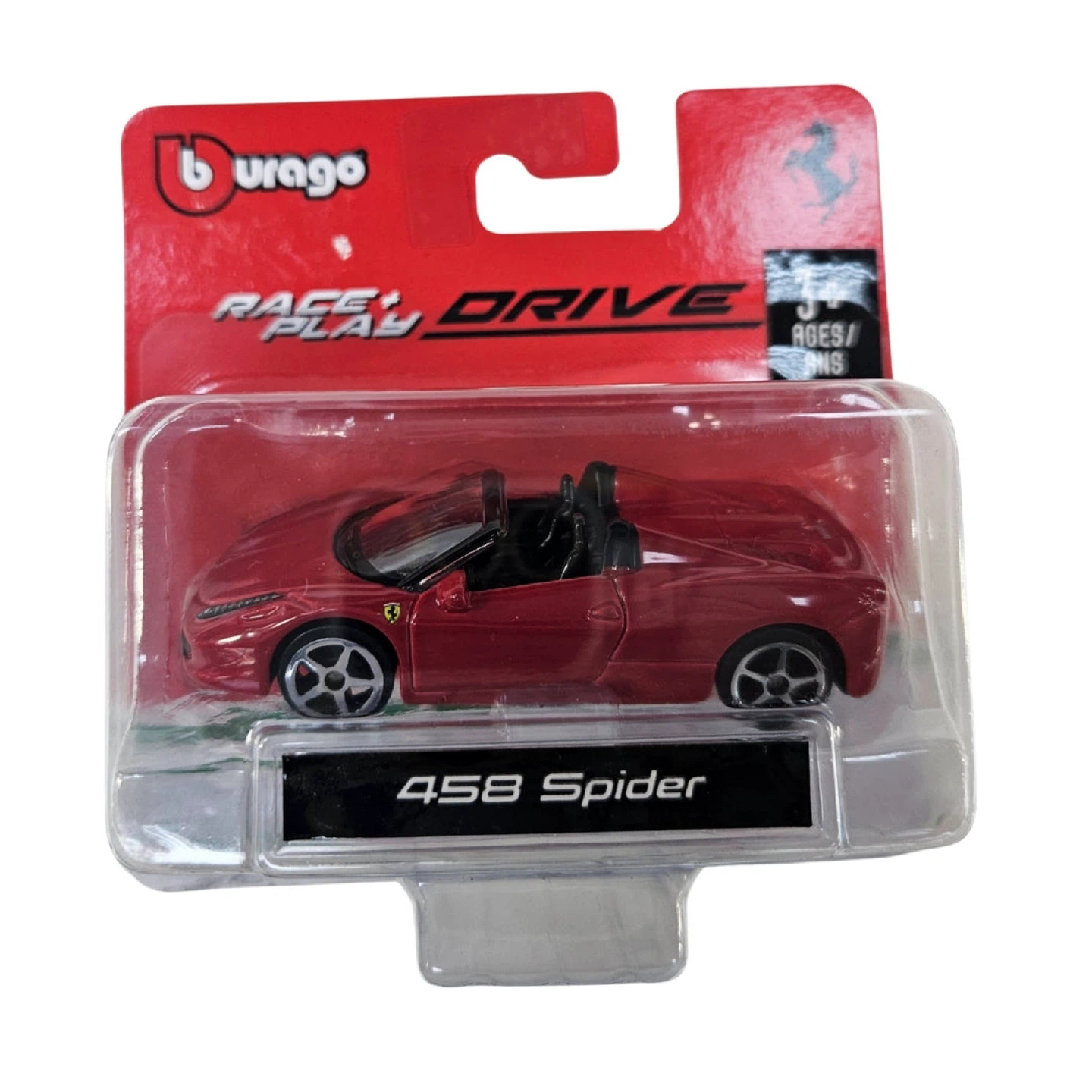 Bburago Race & Play 458 Spider Diecast Car