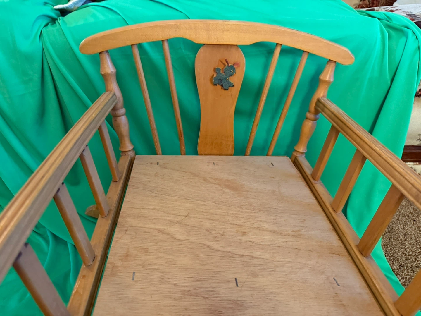 Doll Wooden Rocking Cradle - photo 2