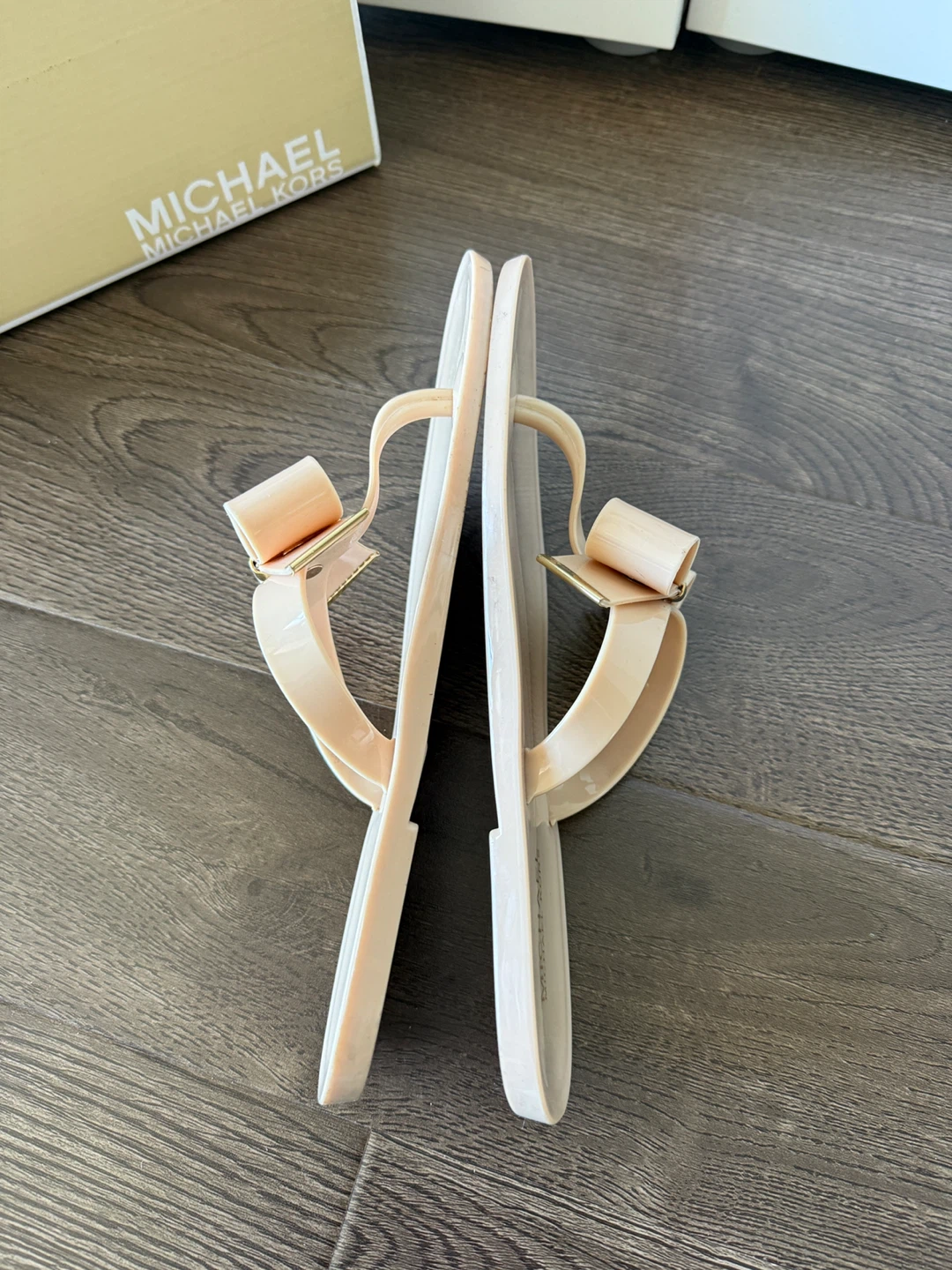 Michael Kors  Kayden Jelly Flip Flops with Bow (size 8) - photo 4
