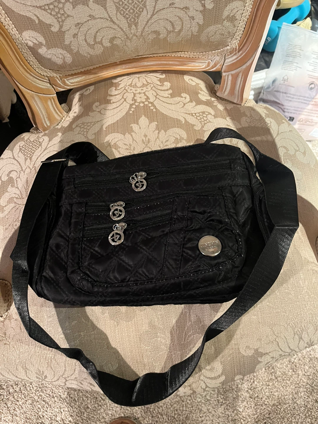 Quilted Black Shoulder Bag
