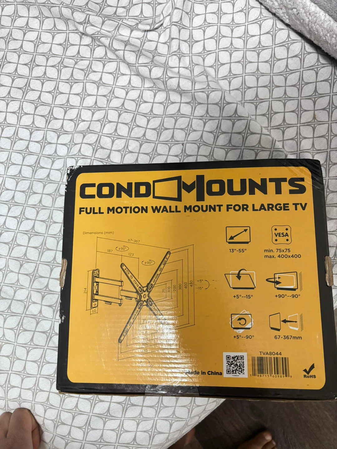 Condo Mounts Full Motion Wall Mount for Large TV - photo 2