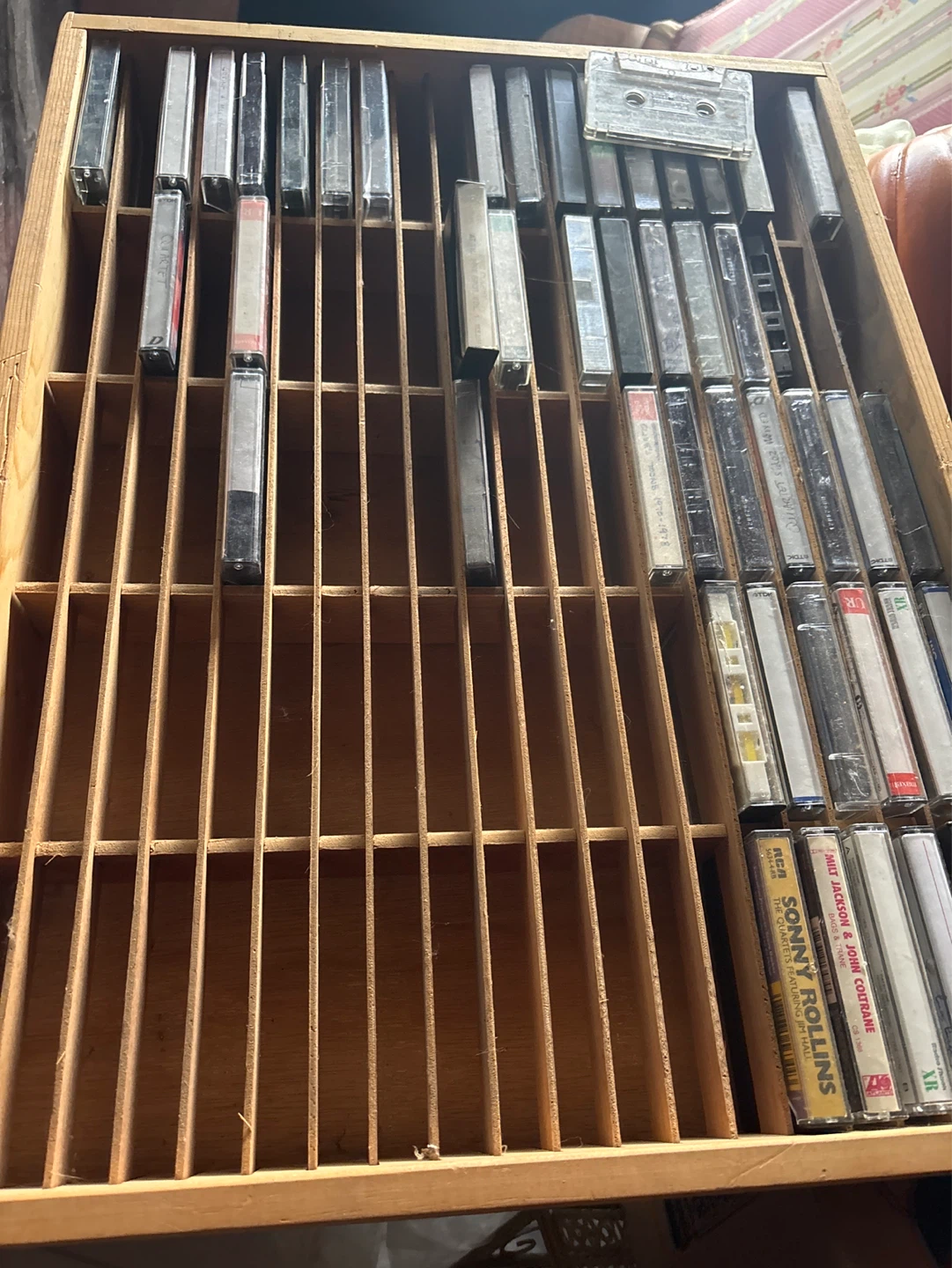 Cassette collection with 3 wood cases best offer - photo 3