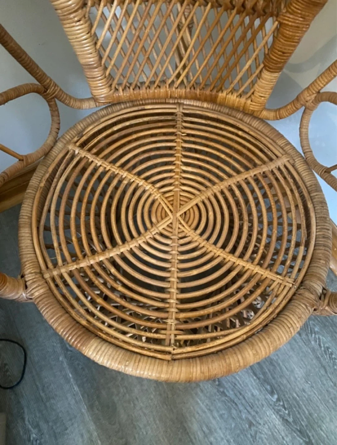 Vintage peacock chair - photo 3