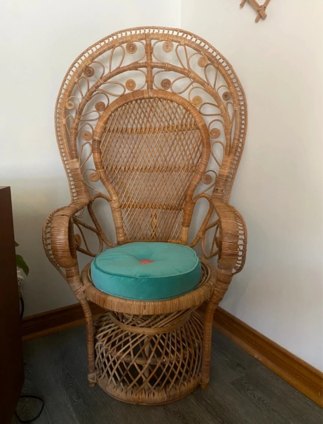 Vintage peacock chair