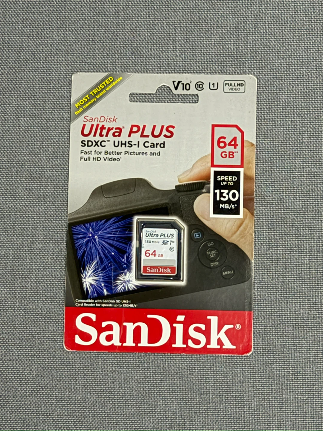 SanDisk Ultra PLUS 64GB SDXC UHS-I Memory Card