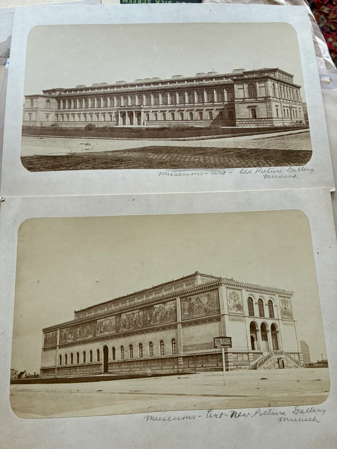 $15 antique  photo 1800s albumen art gallery Munich Germany - photo 3