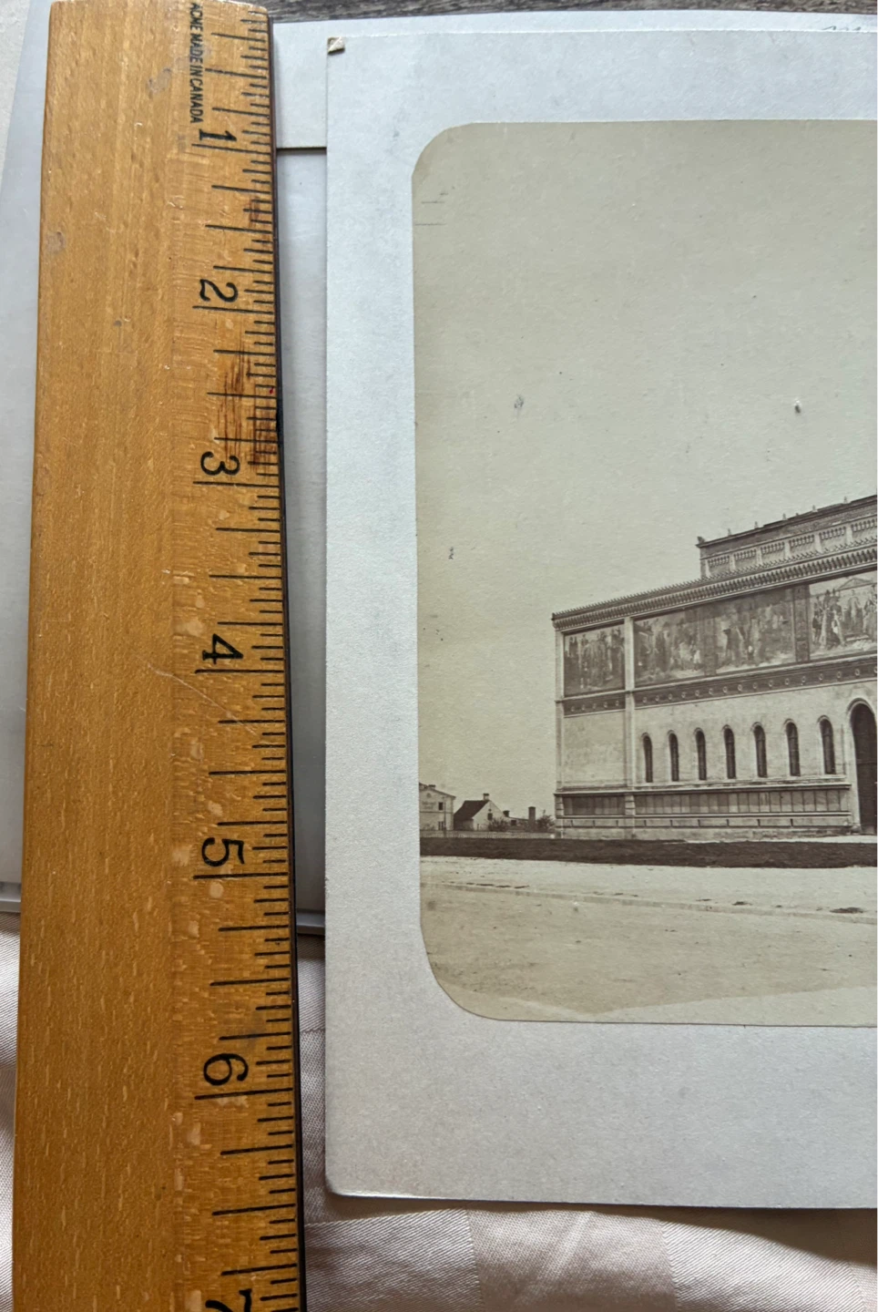 $15 antique  photo 1800s albumen art gallery Munich Germany - photo 5