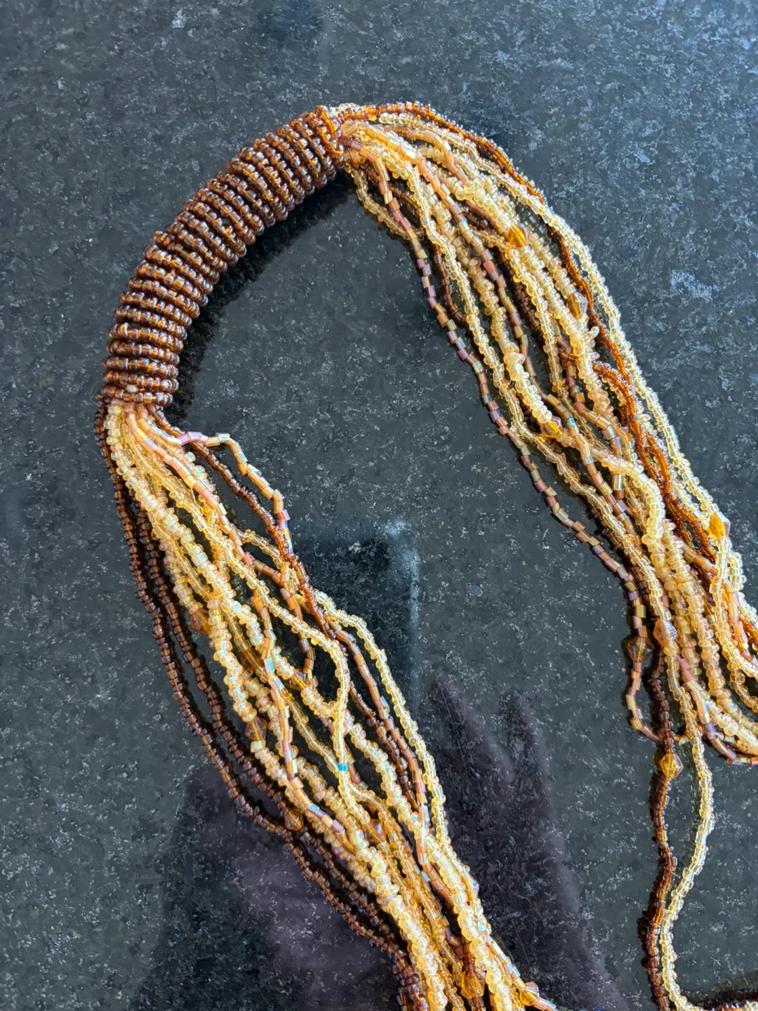 Multi-strand Beaded Necklace - photo 2