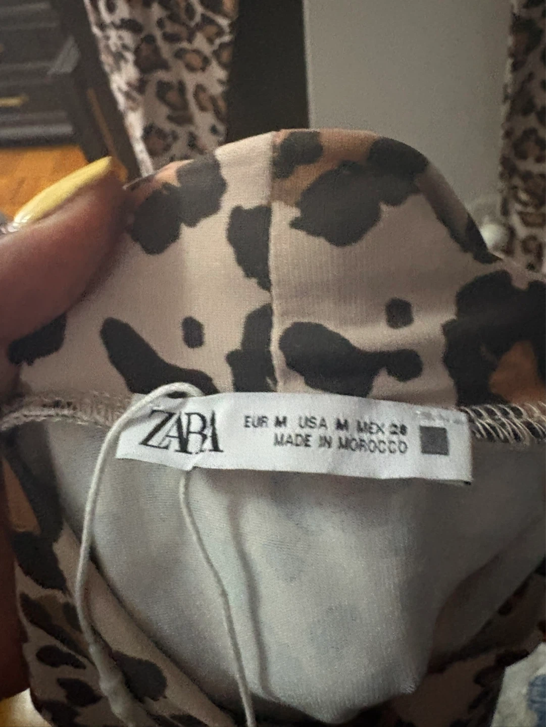 ZARA Leopard Print Bodysuit - Size M - photo 2