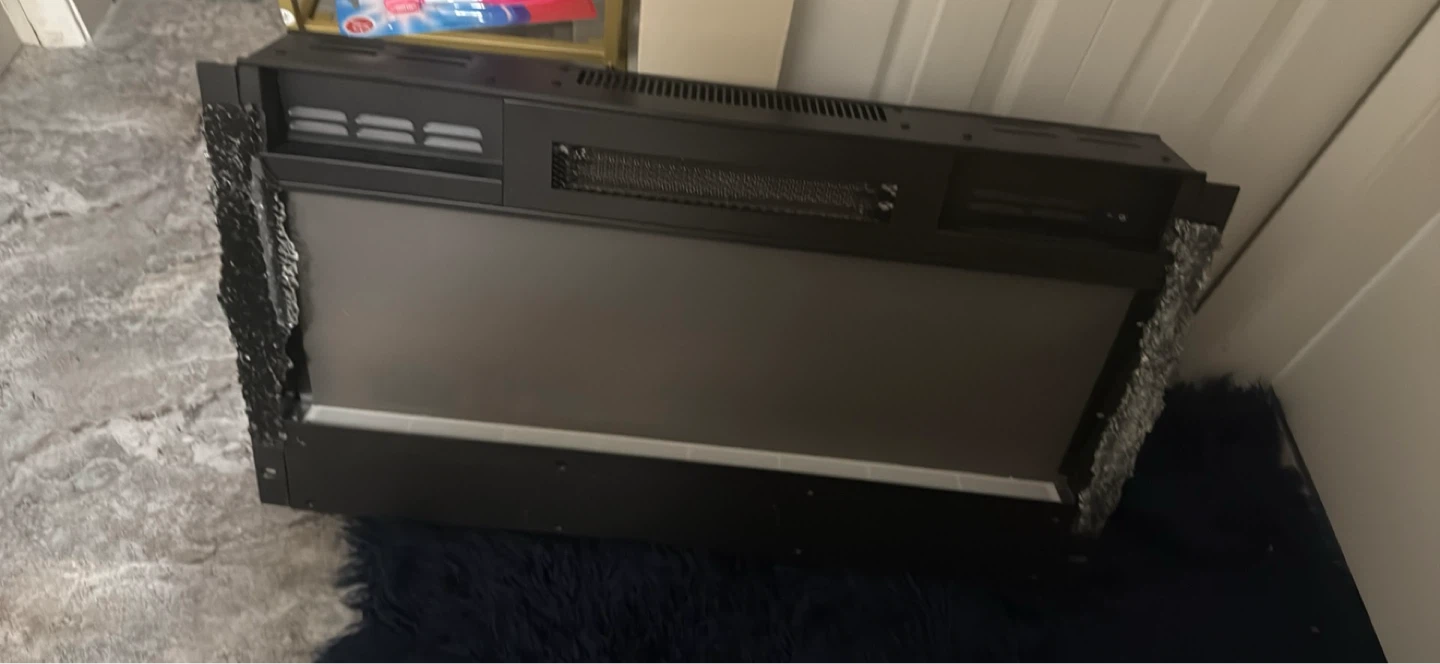 Black Electric Fireplace Insert