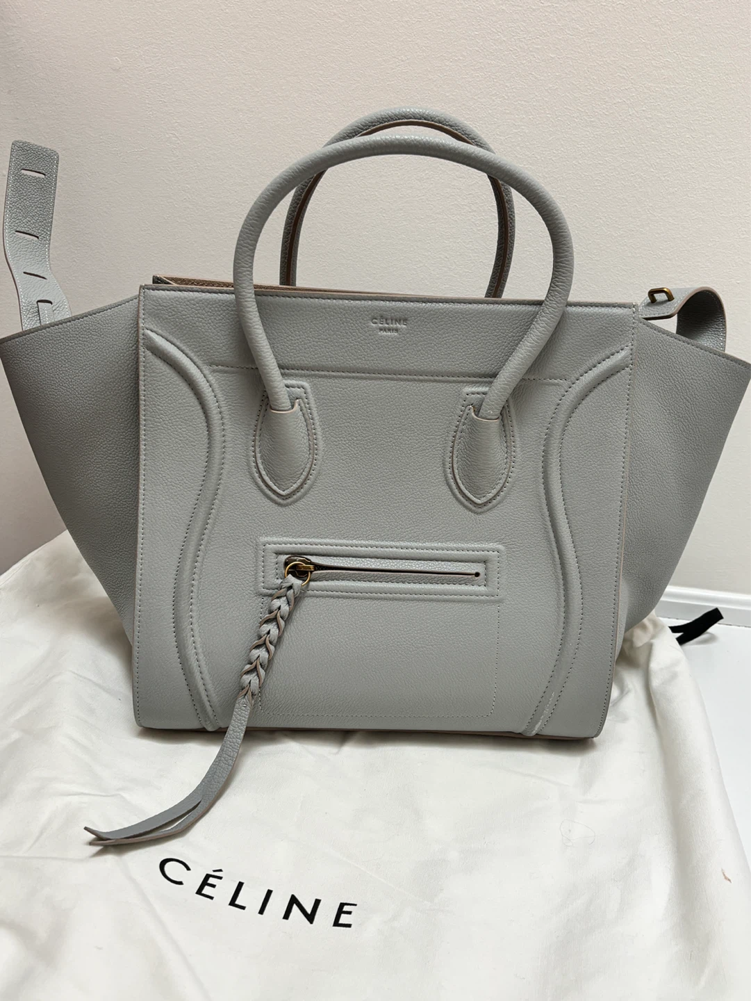 Celine Leather Tote Bag